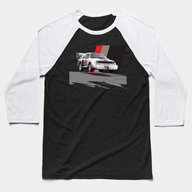 pikes peak hill climb Sport S1 E2 Group B Rally Car Stig Blomqvist, Mikkola and Walter Röhrl Baseball T-Shirt by cowtown_cowboy